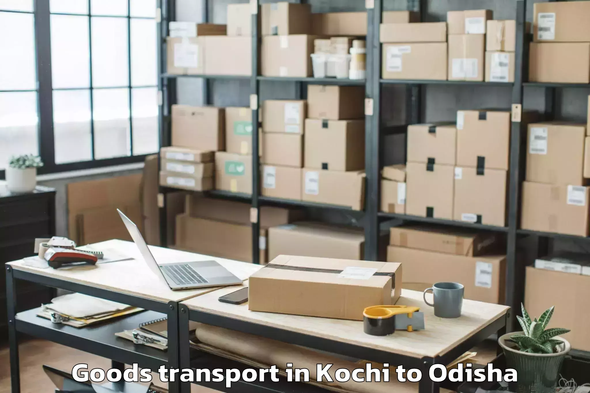 Kochi to Pipili Goods Transport Booking